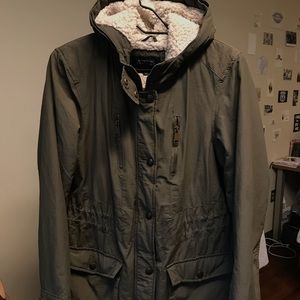 Khaki Green Winter Coat